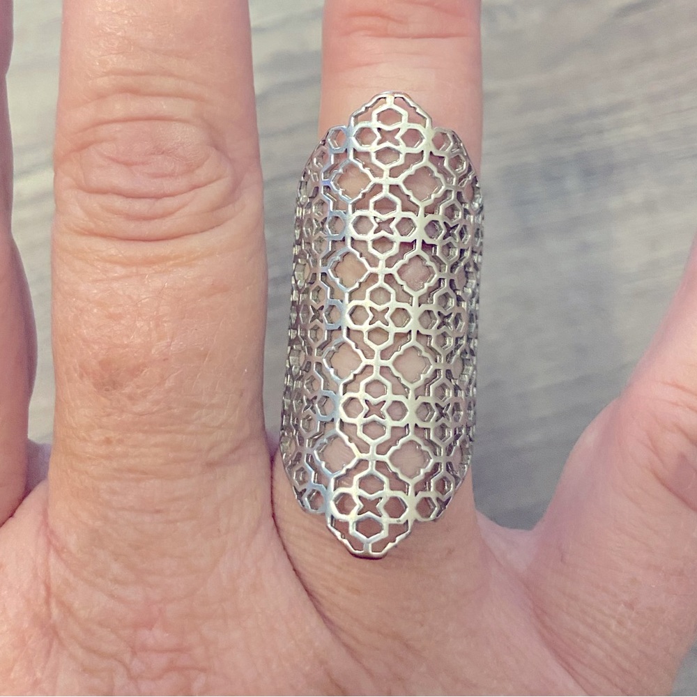 Kendra Scott Boone Silver Cocktail Ring